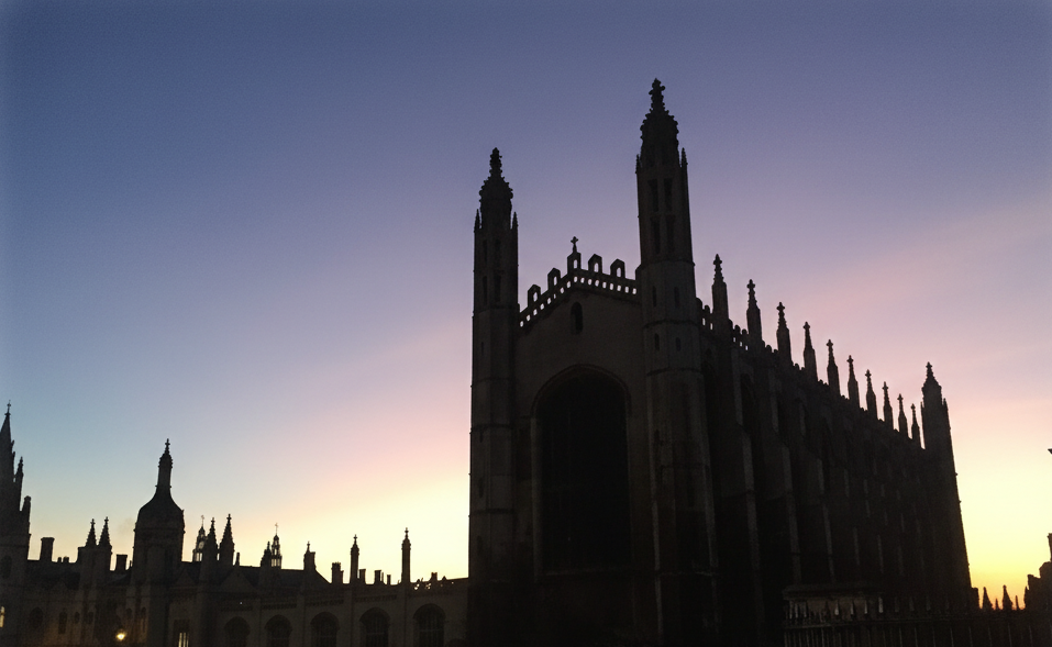 A sunset at King's College, Cambridge - Home to many successful Oxbridge applicants